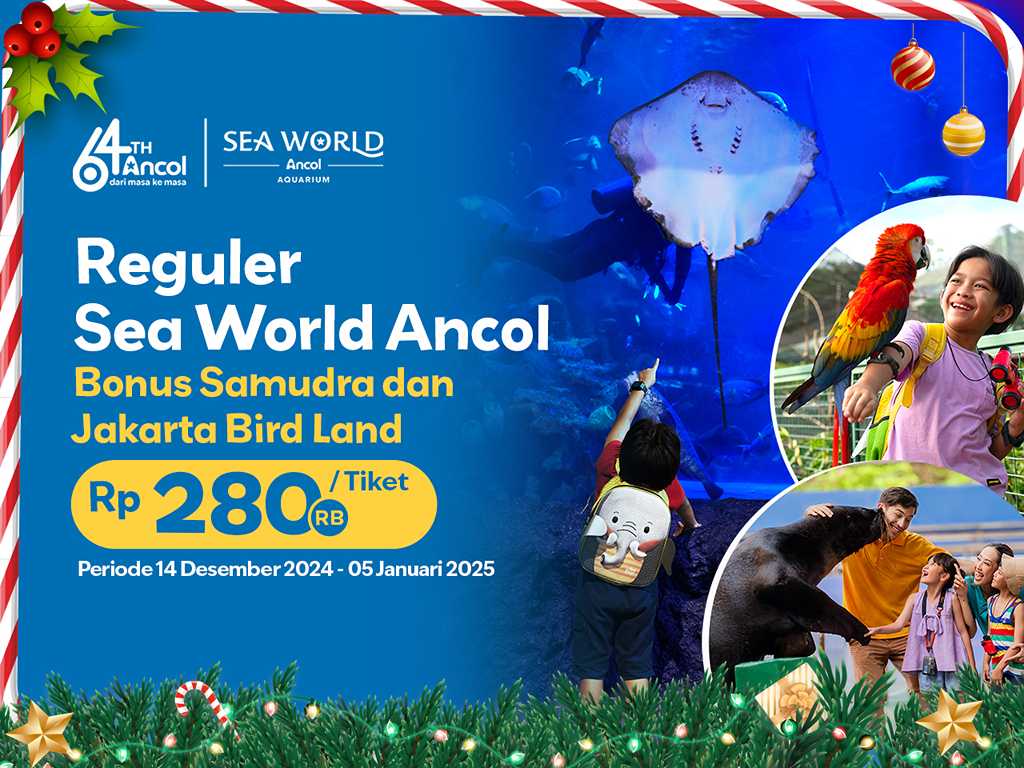 Liburan Penuh Ceria ke Sea World Ancol bonus ke Samudra dan Jakarta Bird Land!